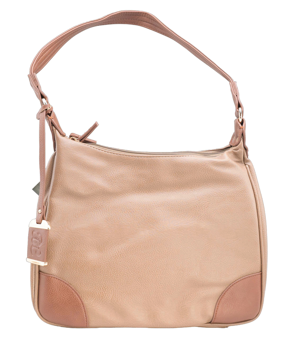 Bulldog Cases Leather Hobo Style CCW Purse - Taupe with Tan Trim - Ambidextrous Holster Included Bulldog Cases Leather Hobo Style CCW Purse - Taupe with Tan Trim - Ambidextrous Holster Included