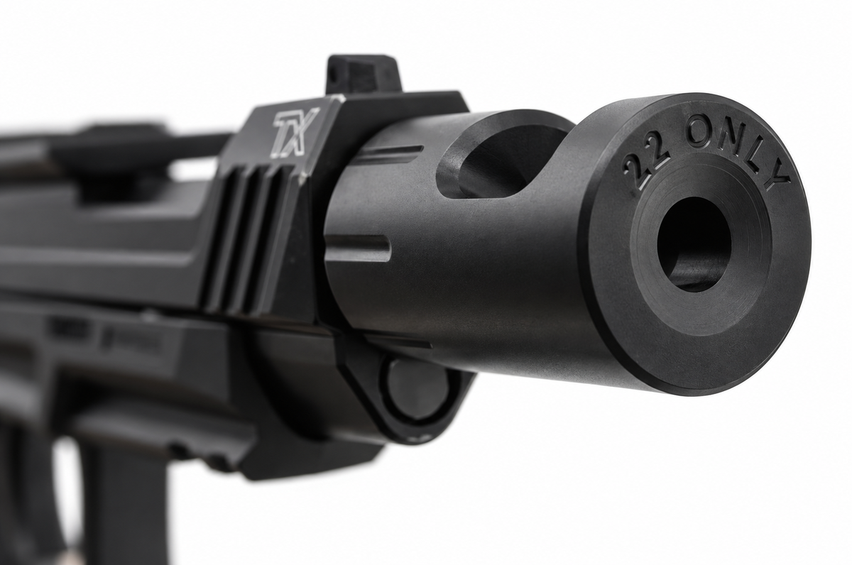 Lakeline LLC 1/2x28 Micro Compensator for .22 LR – Black Anodized Lakeline LLC 1/2x28 Micro Compensator for .22 LR – Black Anodized