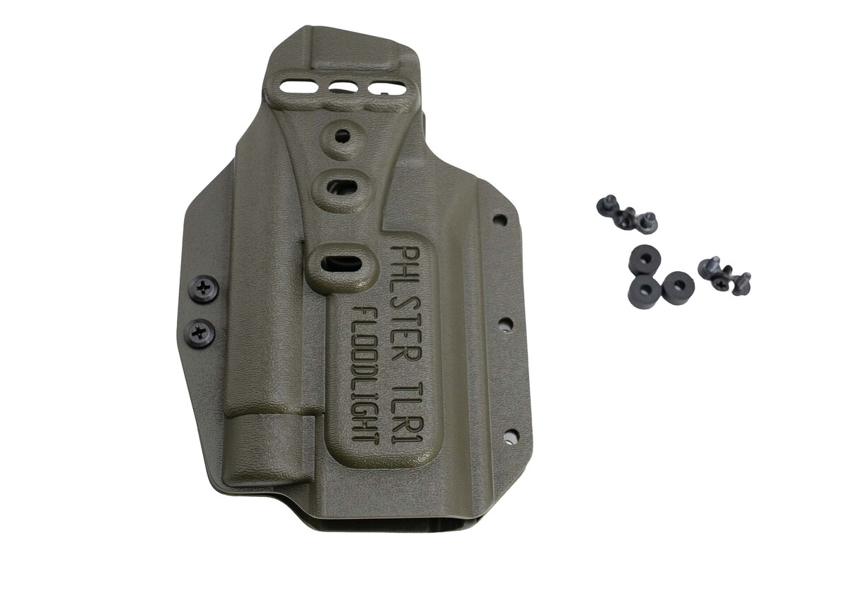 PHLster Floodlight OWB Universal Radio/Range Holster for Streamlight TLR-1 — OD Green PHLster Floodlight OWB Universal Radio/Range Holster for Streamlight TLR-1 — OD Green