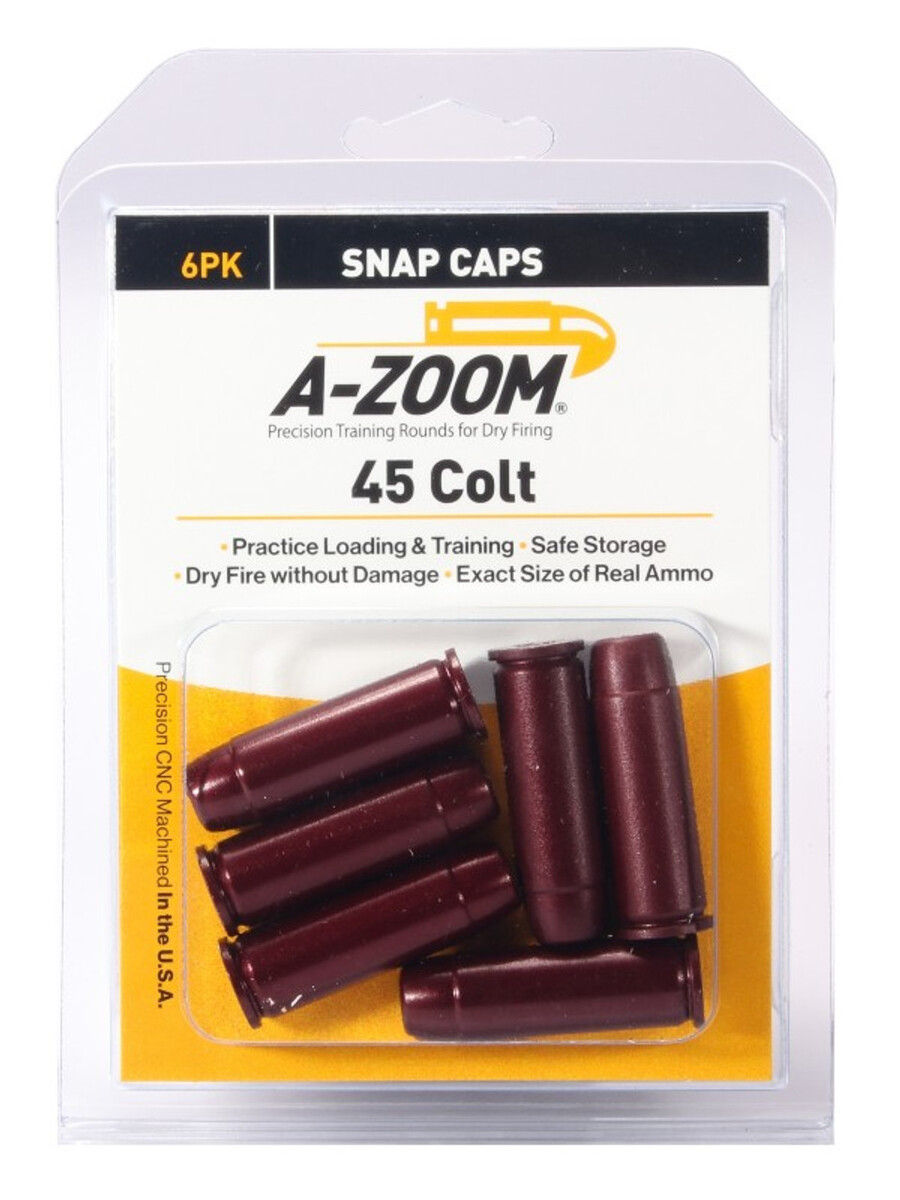 A-ZOOM 45 COLT SNAP CAP 6PK A-ZOOM 45 COLT SNAP CAP 6PK