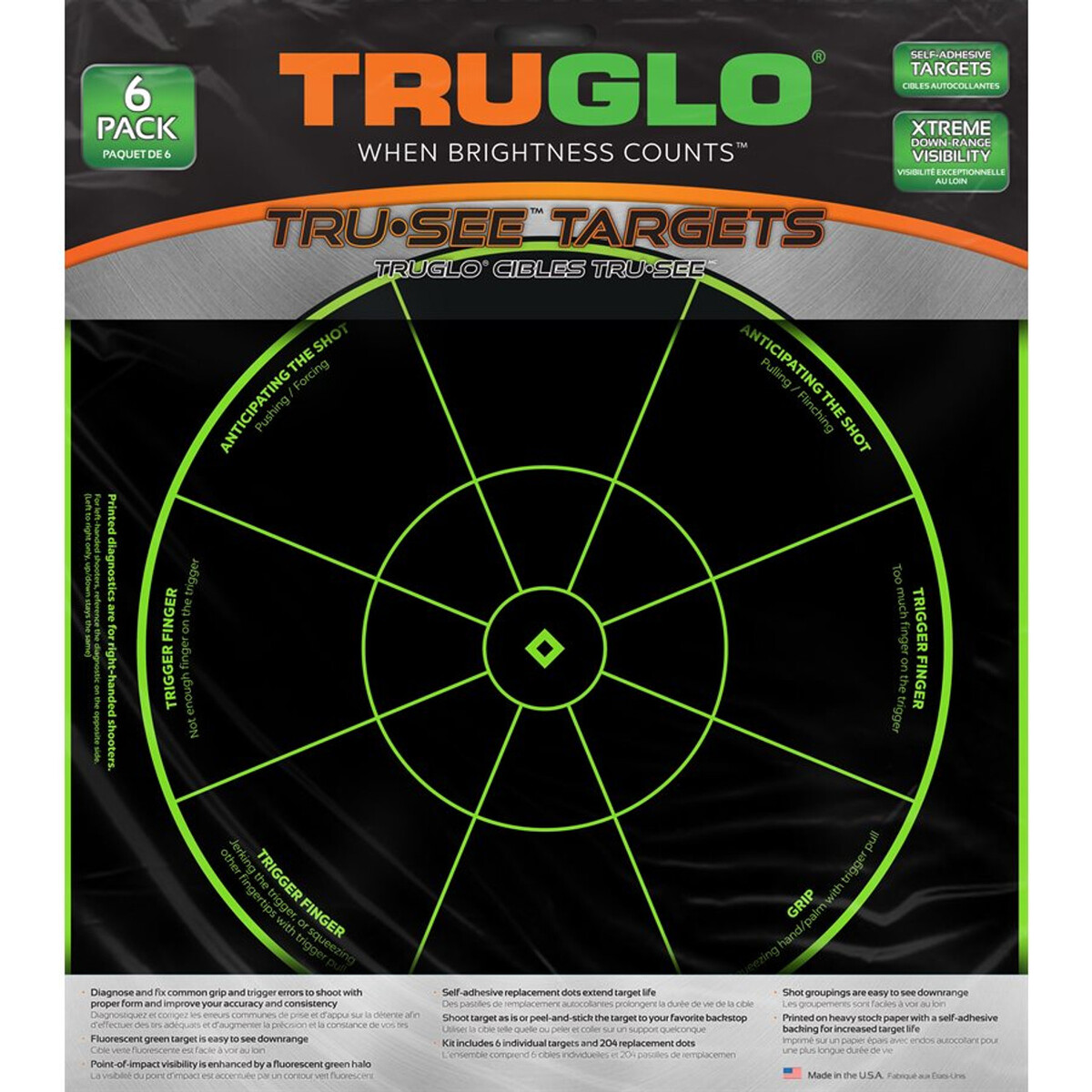 Target Handgun Diag 12x12 6PK Target Handgun Diag 12x12 6PK