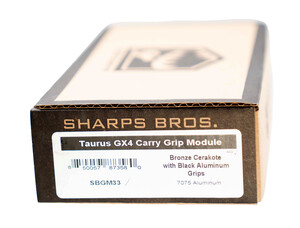 Sharps Bros. Taurus GX4 Carry Billet Aluminum Grip Module - Midnight Bronze Cerakote w/ Black Anodized Aluminum Panels (SBGM33) Sharps Bros. Taurus GX4 Carry Billet Aluminum Grip Module - Midnight Bronze Cerakote w/ Black Anodized Aluminum Panels (SBGM33)