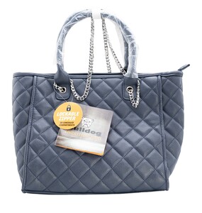 Bulldog Cases Quilted Tote Style Concealed Carry Purse with Holster — Navy Blue Bulldog Cases Quilted Tote Style Concealed Carry Purse with Holster — Navy Blue
