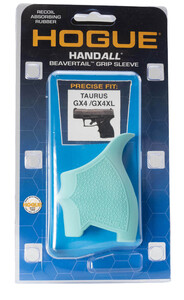 Hogue HandALL Beavertail Grip Sleeve Taurus GX4 & GX4XL - Aqua | ShopTaurus Hogue HandALL Beavertail Grip Sleeve Taurus GX4 & GX4XL - Aqua | ShopTaurus