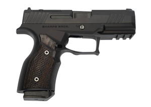 Sharps Bros. Taurus GX4 Carry Billet Aluminum Grip Module - Black Anodized w/ Wenge Wood Panels Sharps Bros. Taurus GX4 Carry Billet Aluminum Grip Module - Black Anodized w/ Wenge Wood Panels