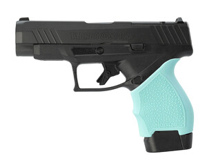 Hogue HandALL Beavertail Grip Sleeve Taurus GX4 & GX4XL - Aqua | ShopTaurus Hogue HandALL Beavertail Grip Sleeve Taurus GX4 & GX4XL - Aqua | ShopTaurus