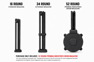 ProMag Taurus TX22 52-Round Drum Magazine — Black Polymer ProMag Taurus TX22 52-Round Drum Magazine — Black Polymer