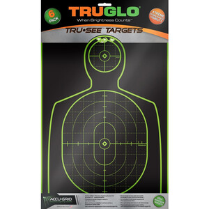 TRUGLO Handgun Silhouette Target 12x18 6PK TRUGLO Handgun Silhouette Target 12x18 6PK