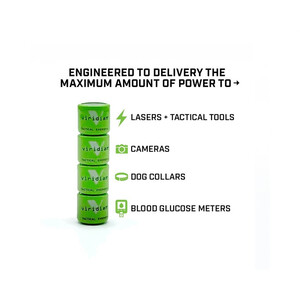 Viridian Tactical Energy+ 1/3N Lithium Batteries (4 Pack) | ShopTaurus Viridian Tactical Energy+ 1/3N Lithium Batteries (4 Pack) | ShopTaurus