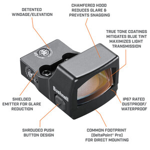 Bushnell RXS-250 Reflex Red Dot Sight (4 MOA) | ShopTaurus Bushnell RXS-250 Reflex Red Dot Sight (4 MOA) | ShopTaurus